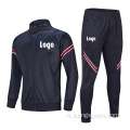 Costume sur piste de logo personnalisée combinaison de survêtement sportif pour hommes